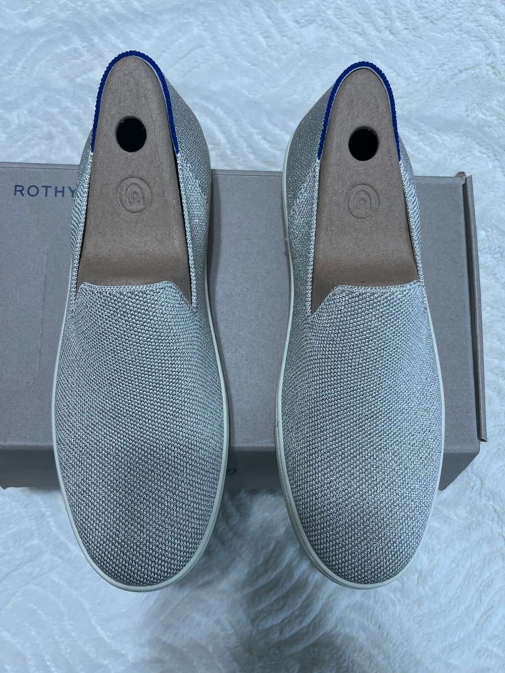 Rothy’s The Slip On Sneaker Diamond Twill Knit Sneakers NIB Women’s 11.5 New Box - Picture 4 of 11